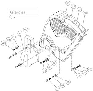Page C Diagram and Parts List for MK-2020  MK Diamond Concrete Saw